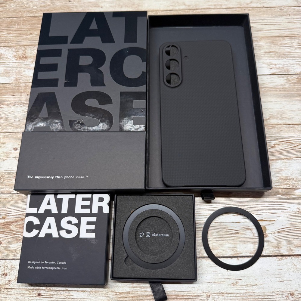Latercase Midnight‎ Phone Case Samsung Galaxy S25 Plus Impossibly Thin Maglock